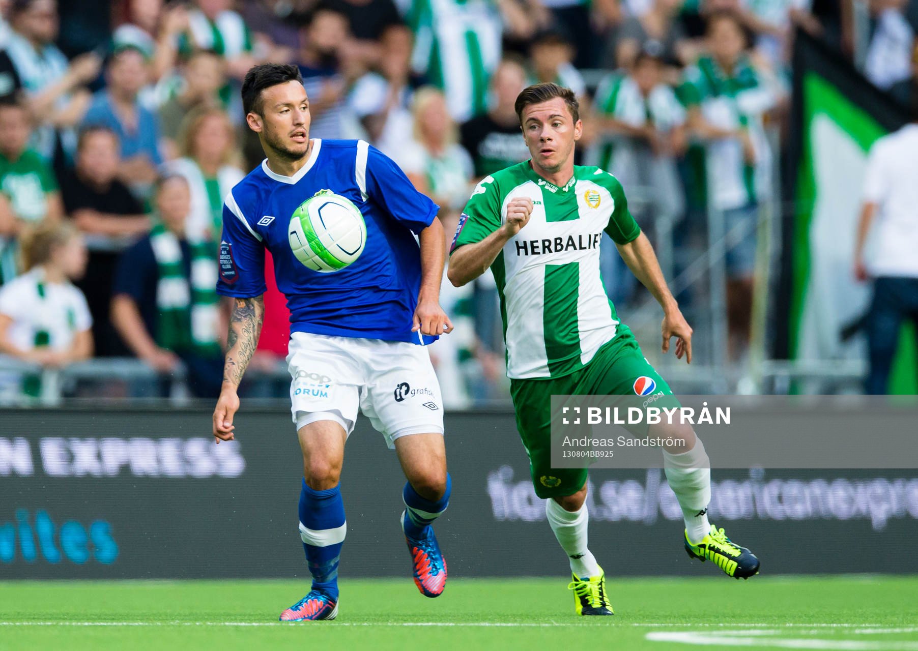 Ljungskiles Amir Suljic jagas av Hammarbys Nikolas
