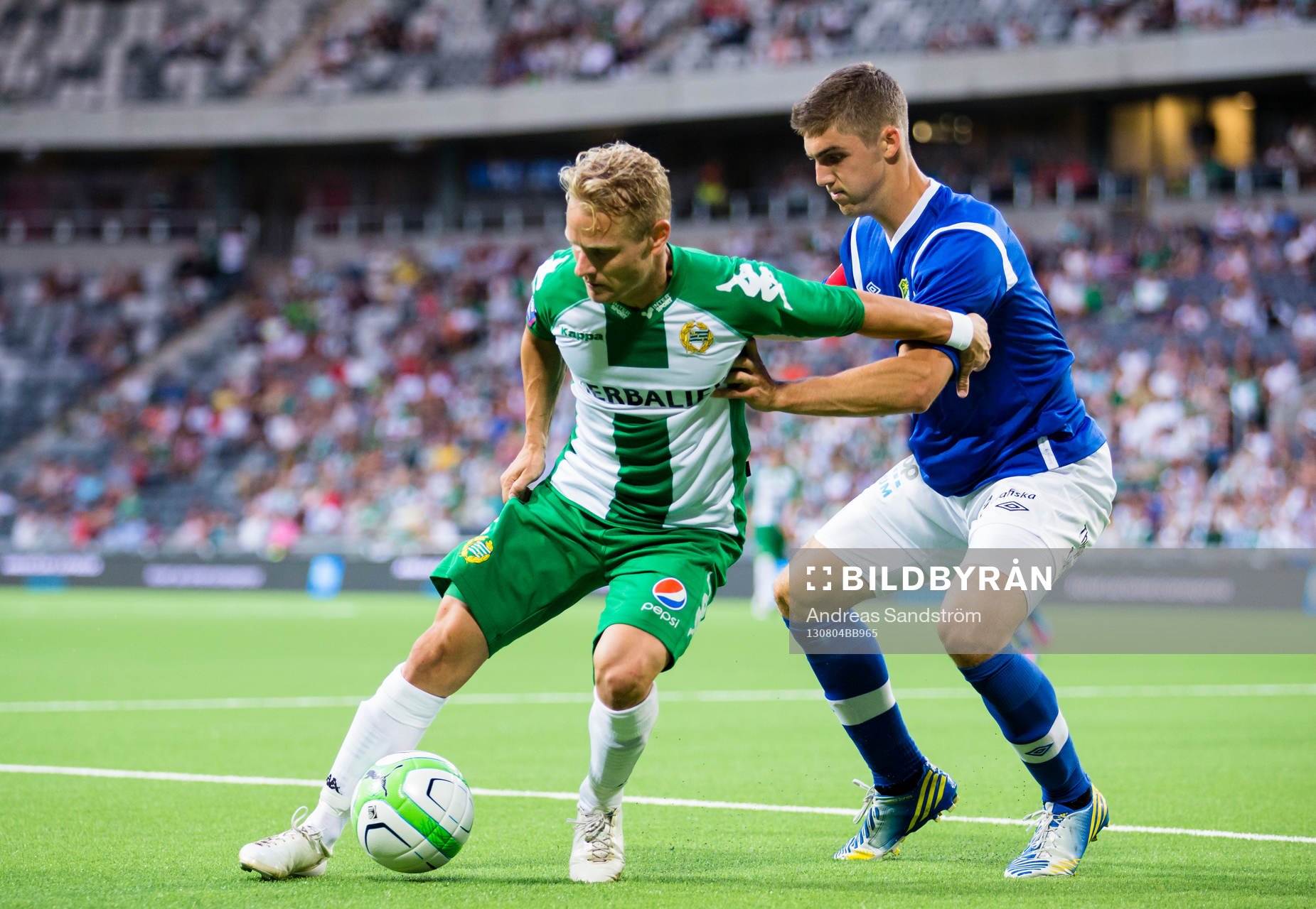 Ljungskiles Patrick Hopkins och Hammarbys Erik Sundin