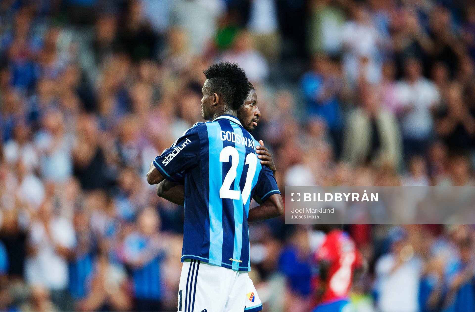 Djurgårdens målskyttar Godsway Donyoh och Amadou Jawo