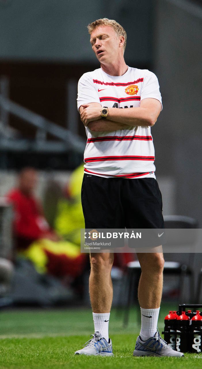 Manchester Uniteds tränare David Moyes deppar