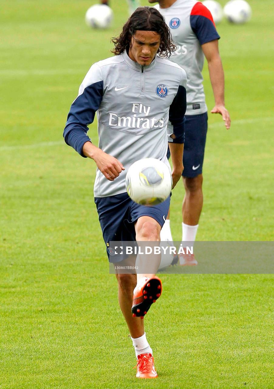 EDINSON CAVANI  - 07.08.2013 - Entrainement du Paris Saint