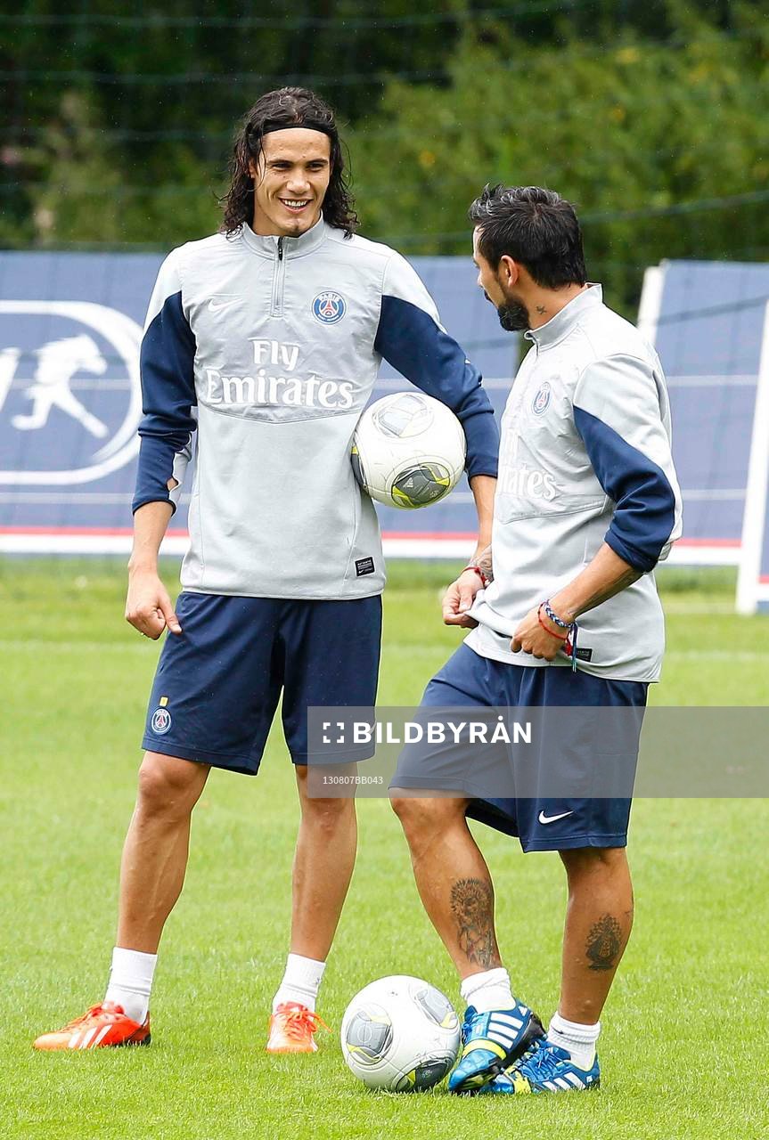 EDINSON CAVANI / EZEQUIEL LAVEZZI   - 07.08.2013 -