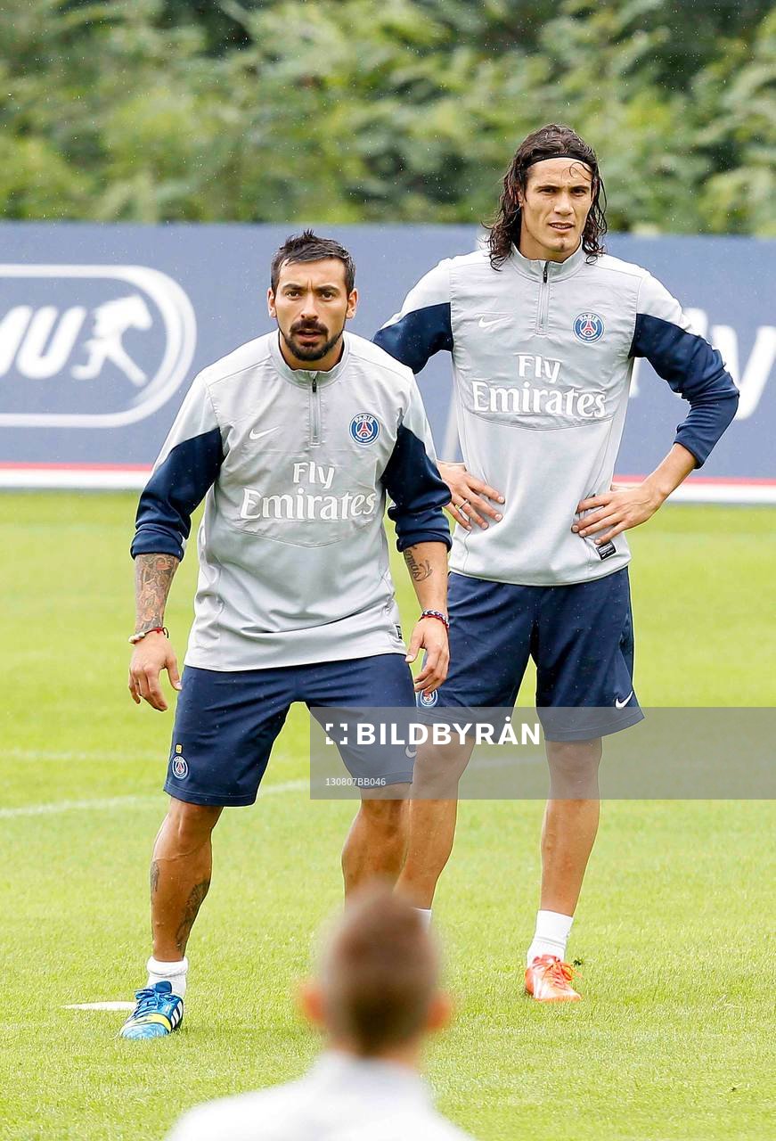 EDINSON CAVANI / EZEQUIEL LAVEZZI   - 07.08.2013 -