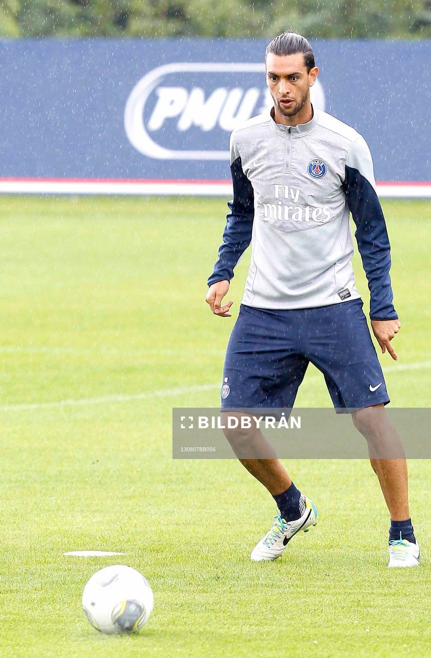 JAVIER PASTORE  - 07.08.2013 - Entrainement du Paris Saint