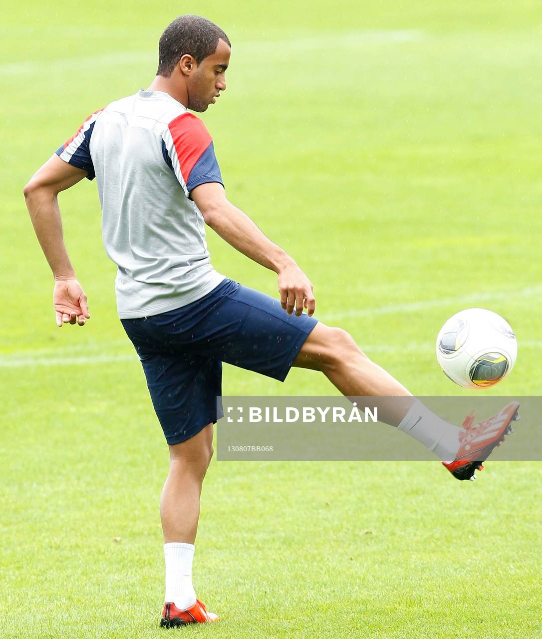  Fotboll, PSG, Paris saint germain, träning: LUCAS MOURA  - 07.08.2013 - Entrainement du Paris Saint Germain - Ligue 1 2013/2014