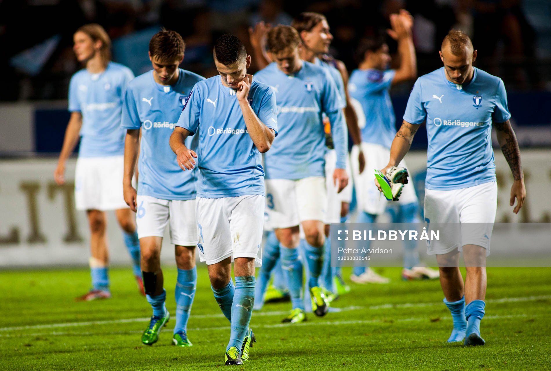 Malmö FFs Erdal Rakip och Magnus Eriksson mfl deppar