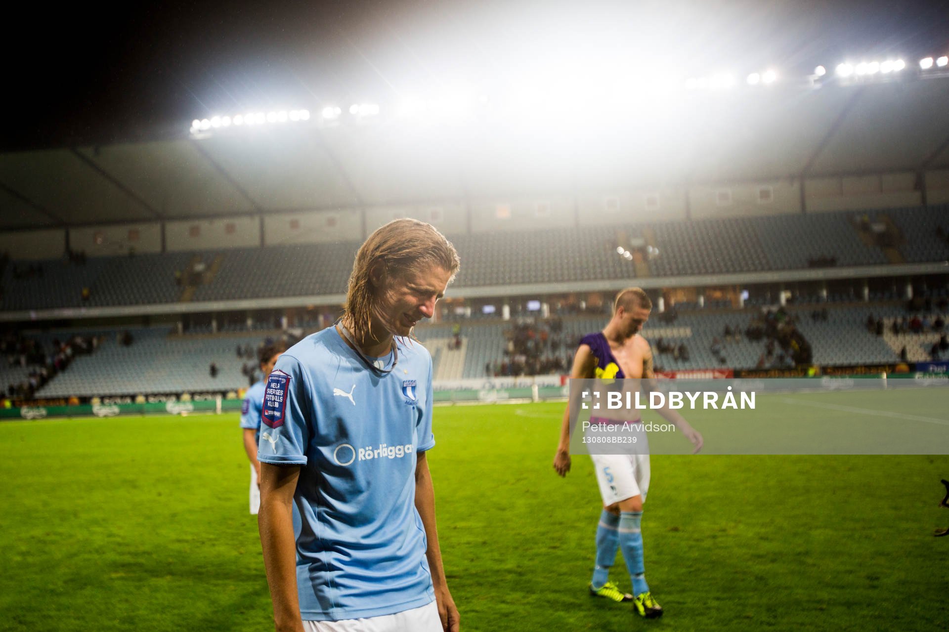 Malmö FFs Pawel Cibicki och Pontus Jansson deppar