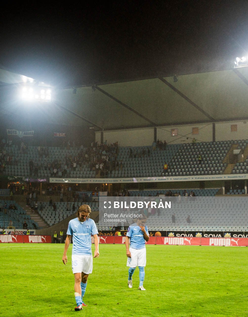 Malmö FFs Pawel Cibicki och Ricardinho deppar