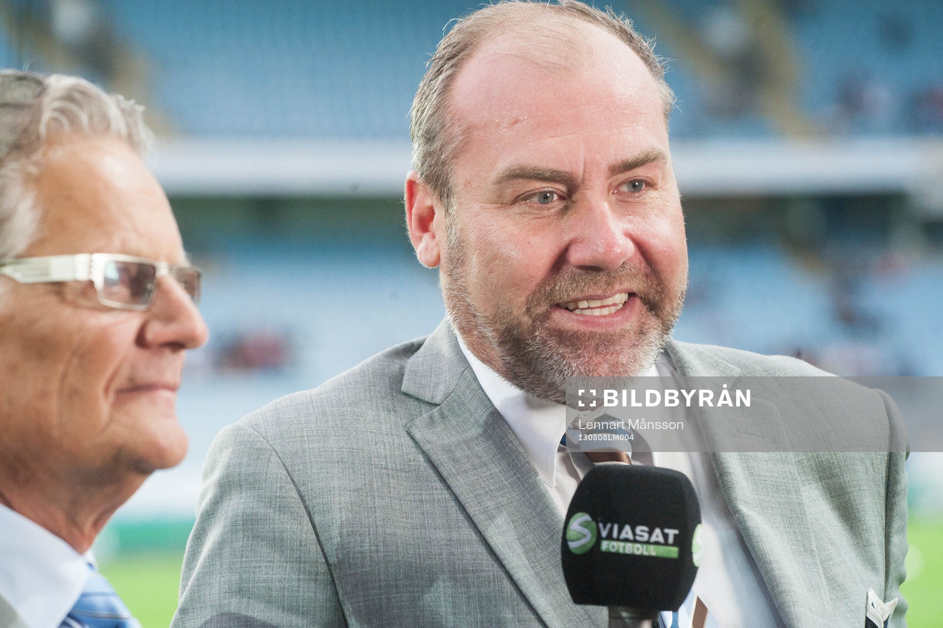 Niklas Holmgren och Bo Petersson, TV-kommentatorer, Viasat