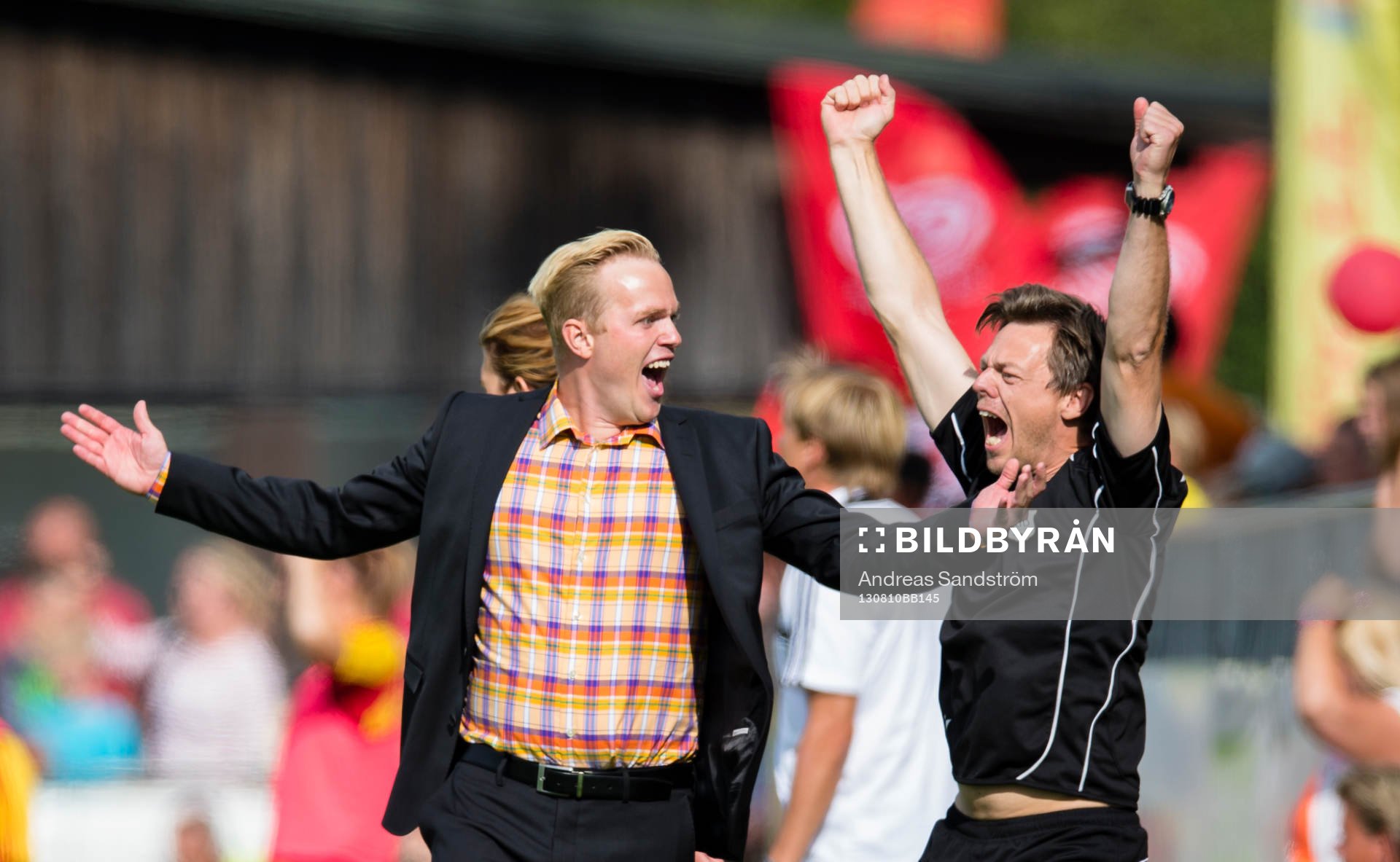 LdB Malmös tränare Jonas Eidevall och assisterande