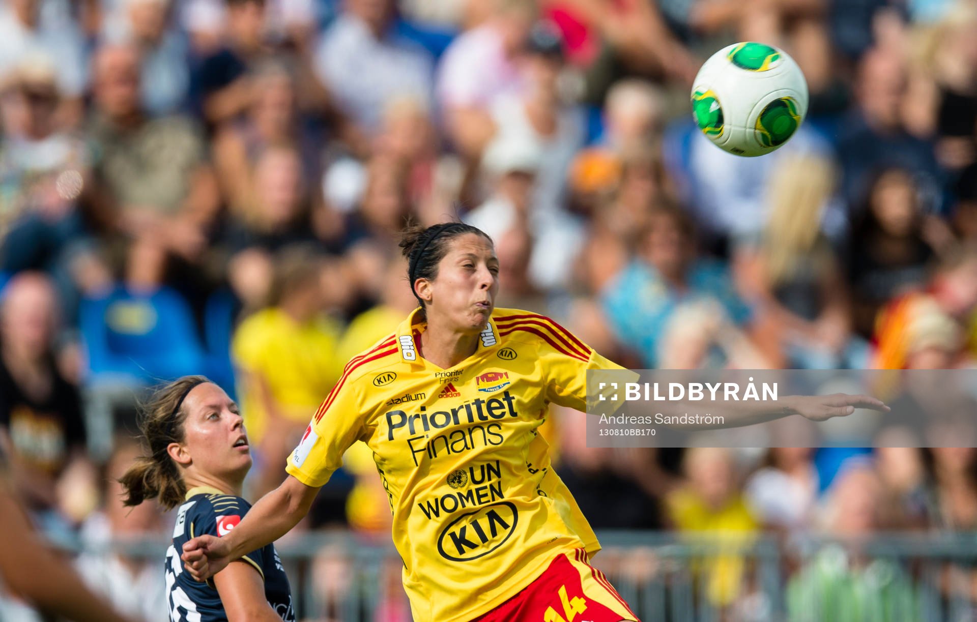 LdB Malmös Lina Nilsson och Tyresös Jennifer Hermoso