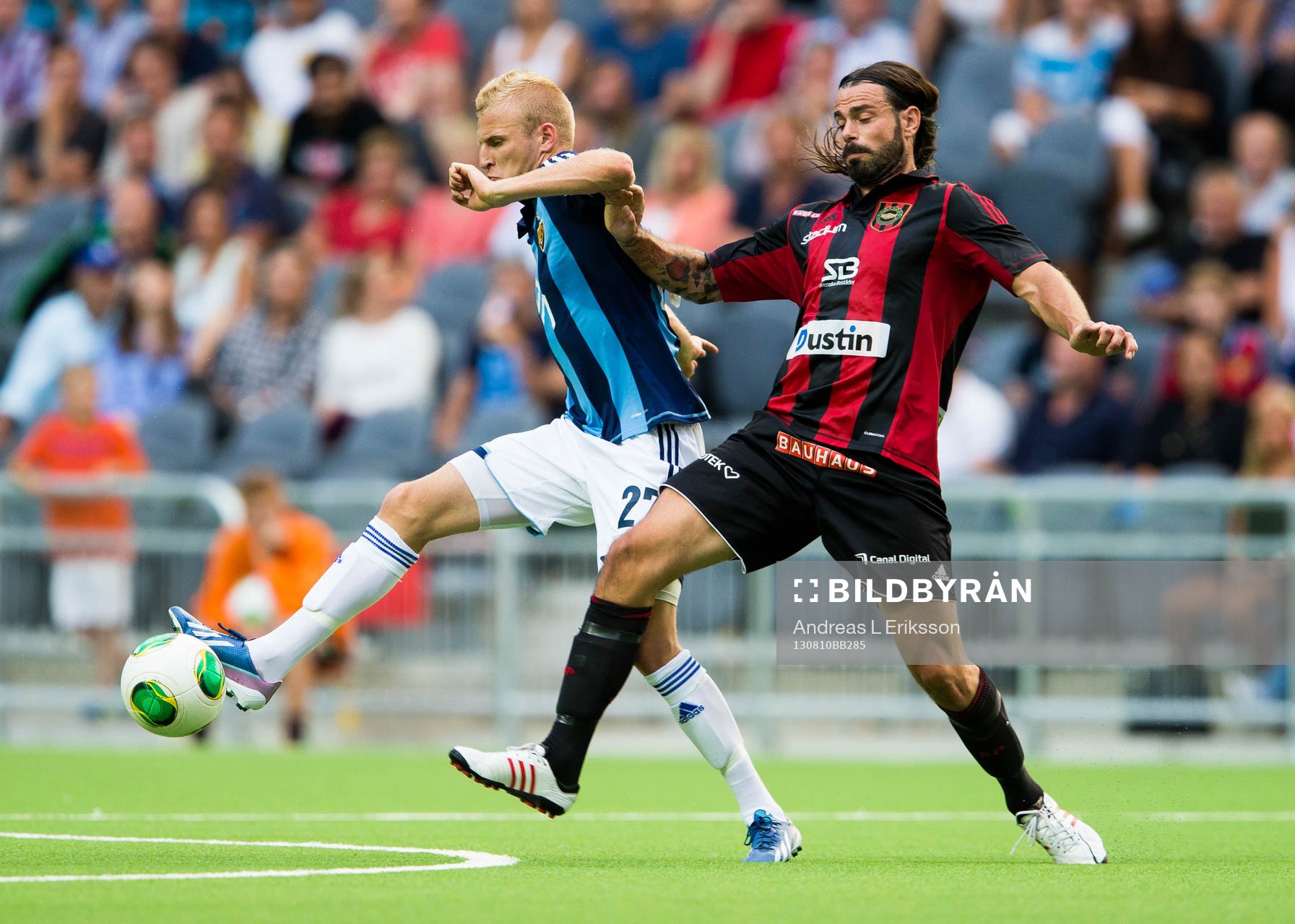 Djurgårdens Vytautas Andriuskevicius och Brommapojkarnas