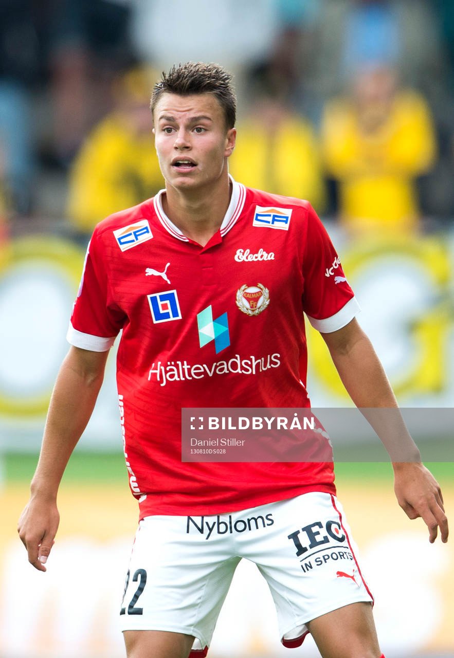 Kalmars Melker Hallberg i fotbollsmatchen mellan Elfsborg