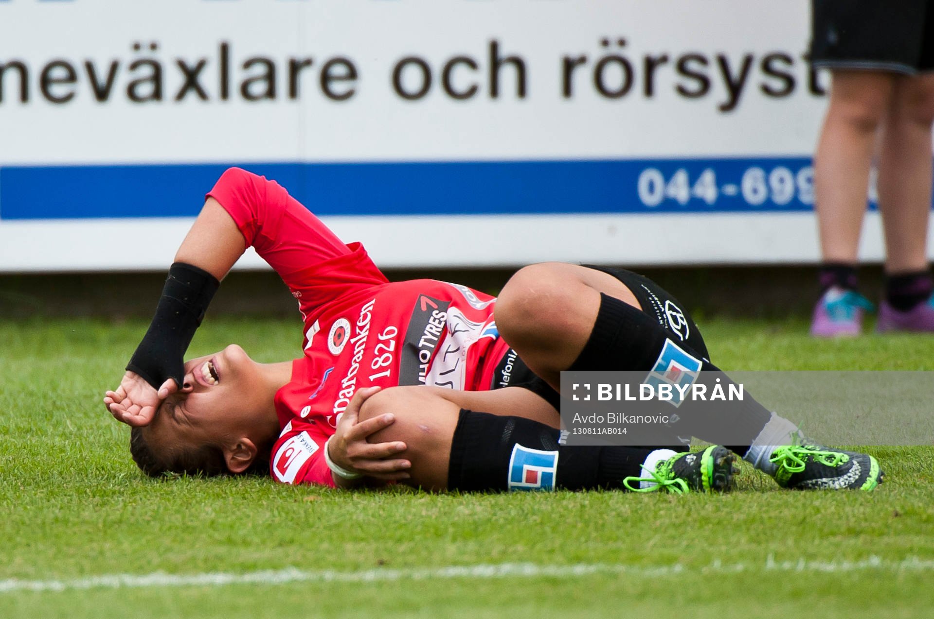 Kristianstads Marija Banusic ligger på gräset