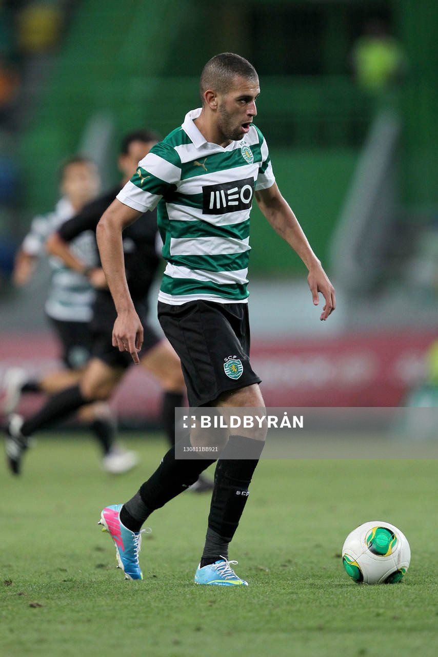  Fotboll, Troféu Cinco Violinos, Sporting - Fiorentina: Slimani Islam  - 11.08.2013 -  Sporting / Fiorentina - Match amical