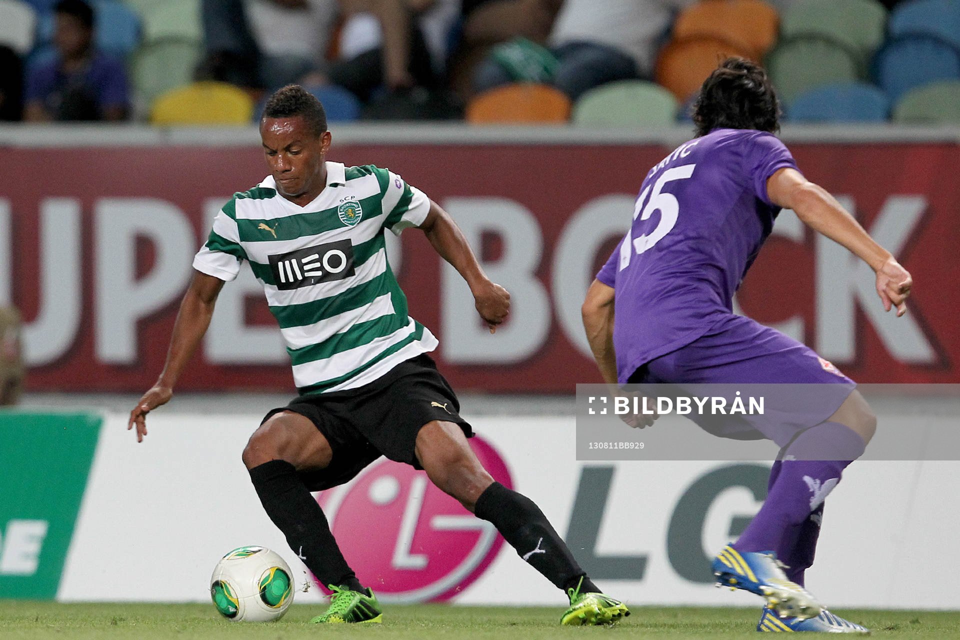  Fotboll, Troféu Cinco Violinos, Sporting - Fiorentina: Andre Carrillo - 11.08.2013 -  Sporting / Fiorentina - Match amical