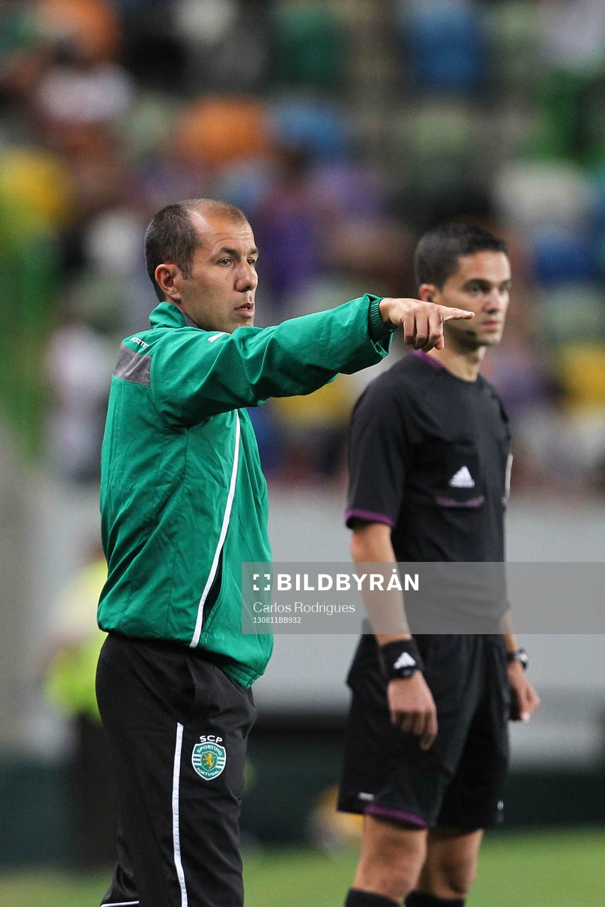 Fotboll, Troféu Cinco Violinos, Sporting - Fiorentina: Leonardo Jardim - 11.08.2013 - Sporting / Fiorentina - Match amical