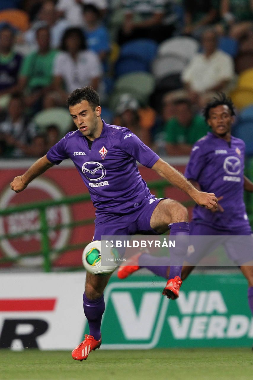  Fotboll, Troféu Cinco Violinos, Sporting - Fiorentina: Giuseppe Rossi   - 11.08.2013 -  Sporting / Fiorentina - Match amical