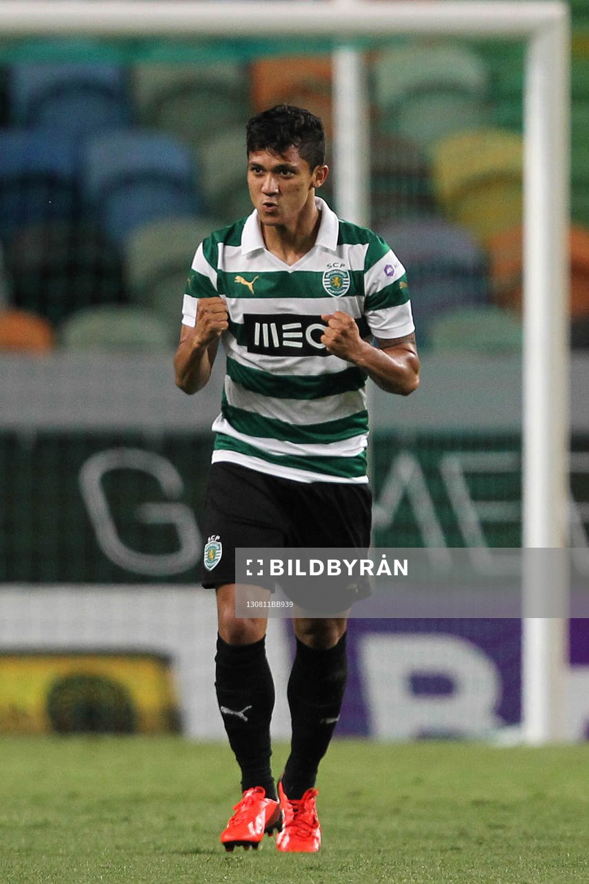  Fotboll, Troféu Cinco Violinos, Sporting - Fiorentina: Fredy Montero - 11.08.2013 -  Sporting / Fiorentina - Match amical