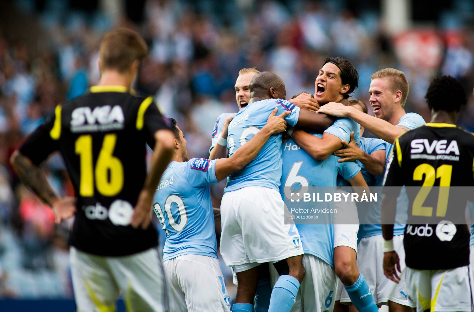 Malmö FFs Mikko Albornoz jublar