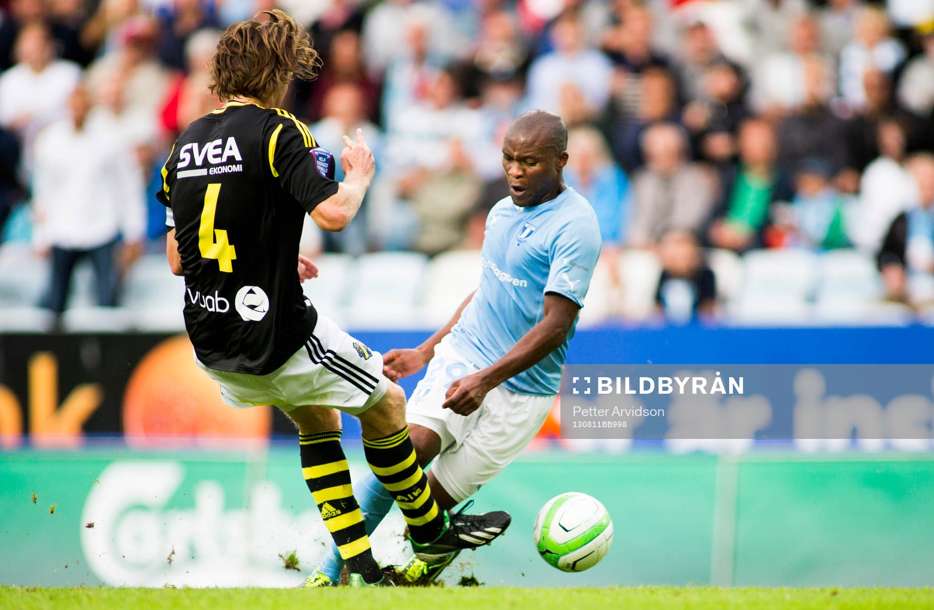 Malmö FFs Tokelo Rantie och AIKs Nils-Eric Johansson