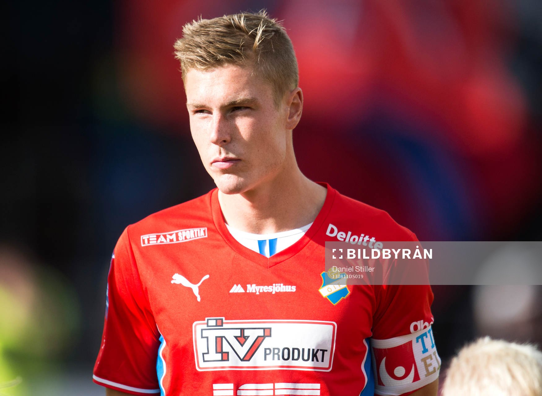Östers Marcus Bergholtz i fotbollsmatchen mellan Häcken