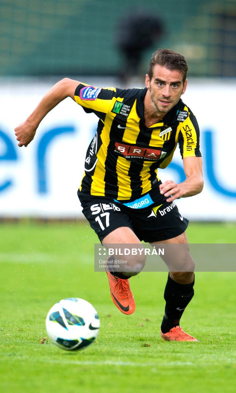 Häckens Björn Anklev  i fotbollsmatchen mellan Häcken