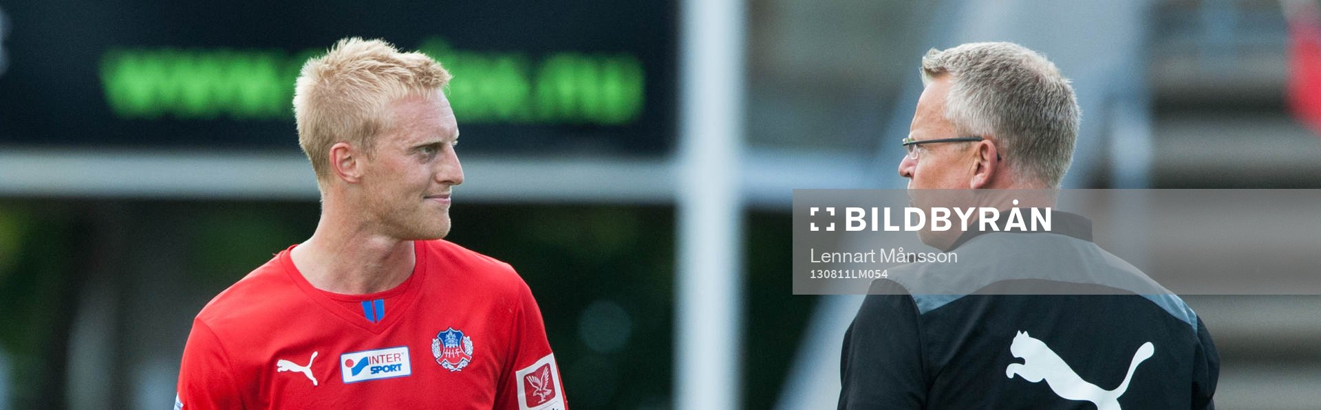 Peter Larsson, Helsingborg och Jan Andersson, tränare,