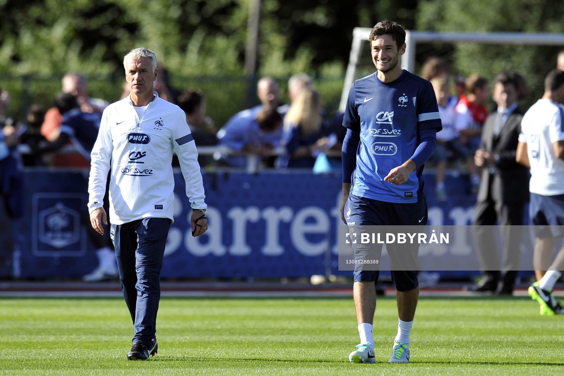Didier DESCHAMPS / Hugo LLORIS - 12.08.2013 - Entrainement