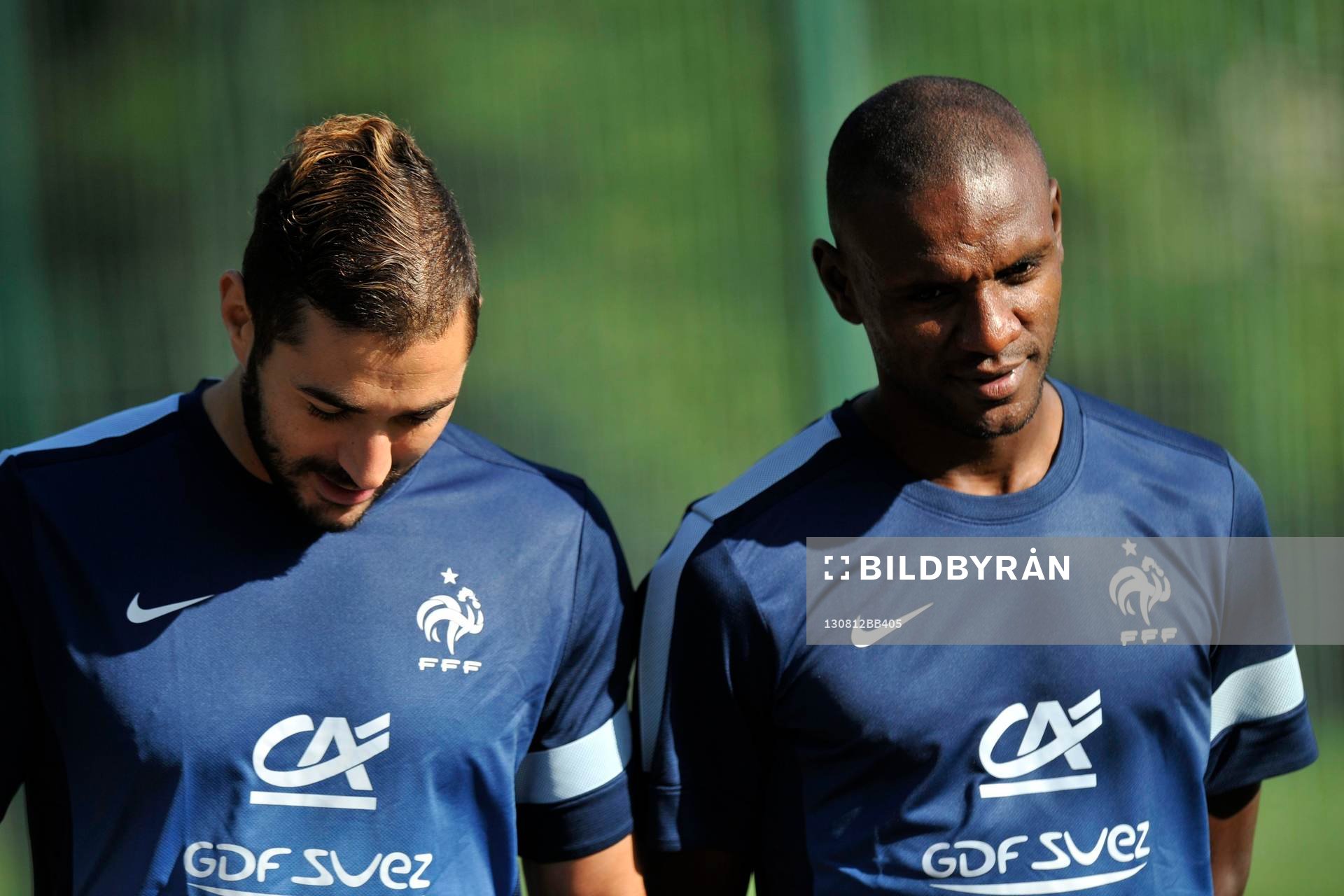 Karim BENZEMA / Eric ABIDAL - 12.08.2013 - Entrainement de