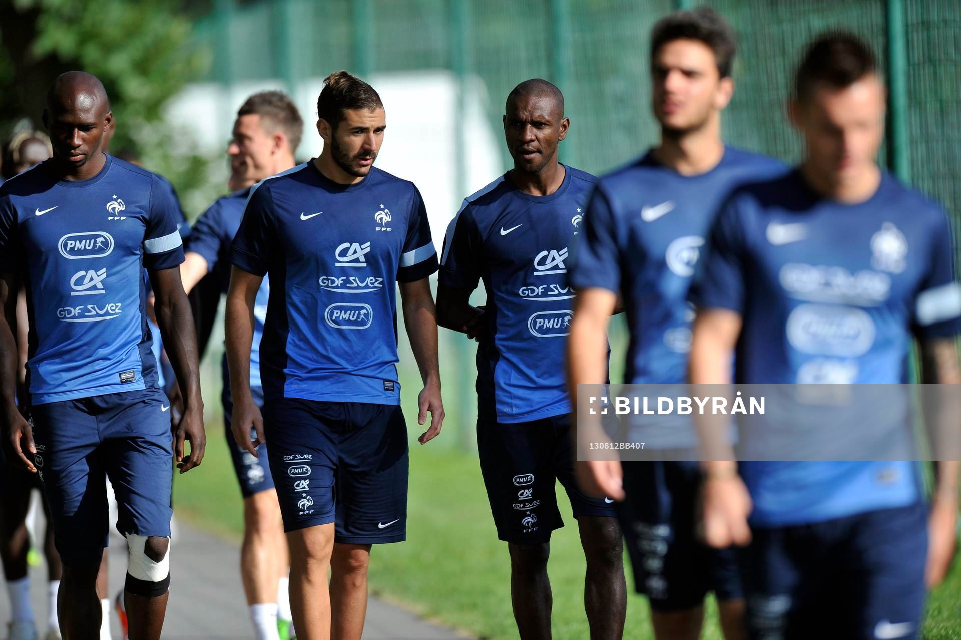 Karim BENZEMA / Eric ABIDAL - 12.08.2013 - Entrainement de