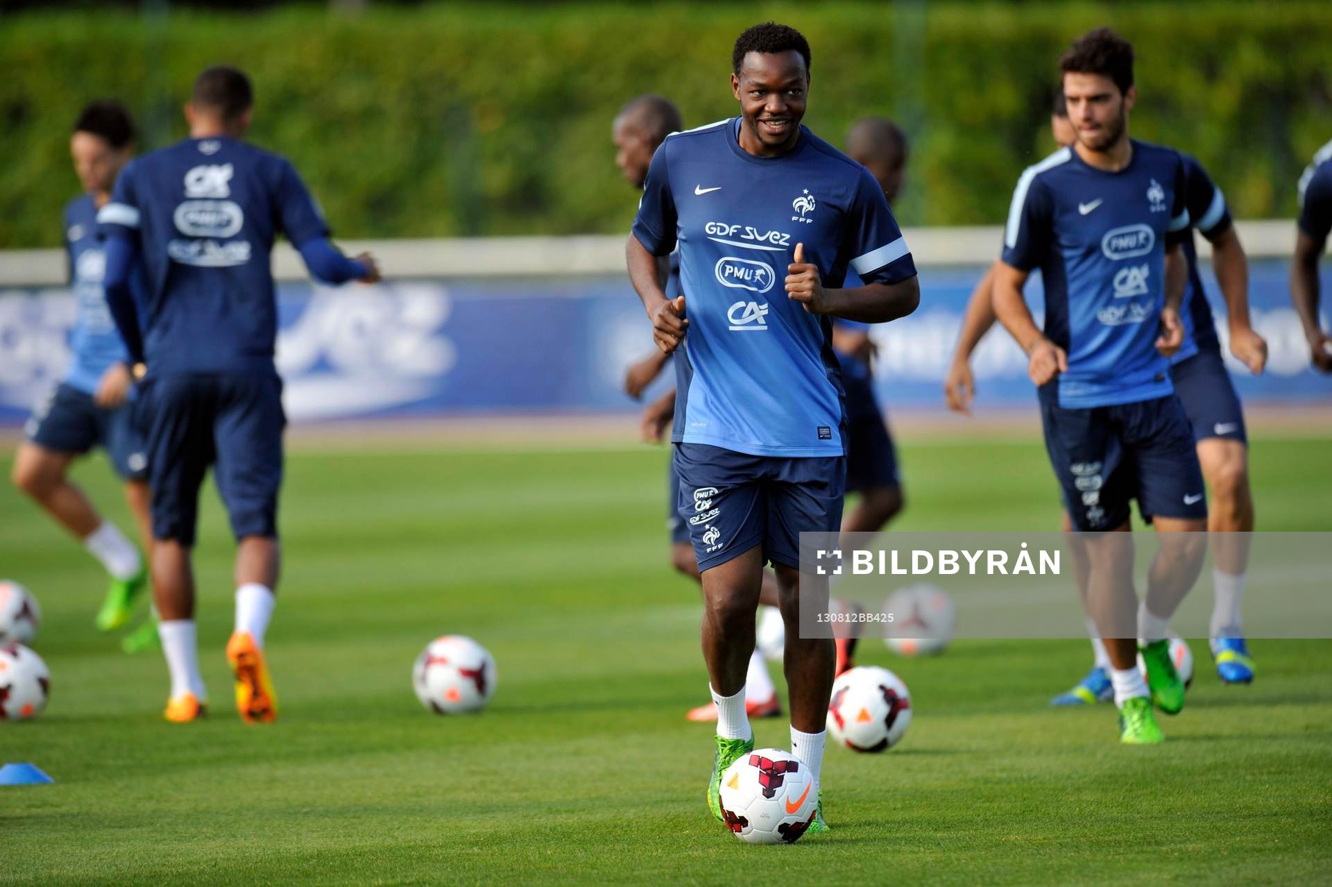  Fotboll, Frankrike, Träning: Steeve MANDANDA - 12.08.2013 - Entrainement de l'Equipe de France
