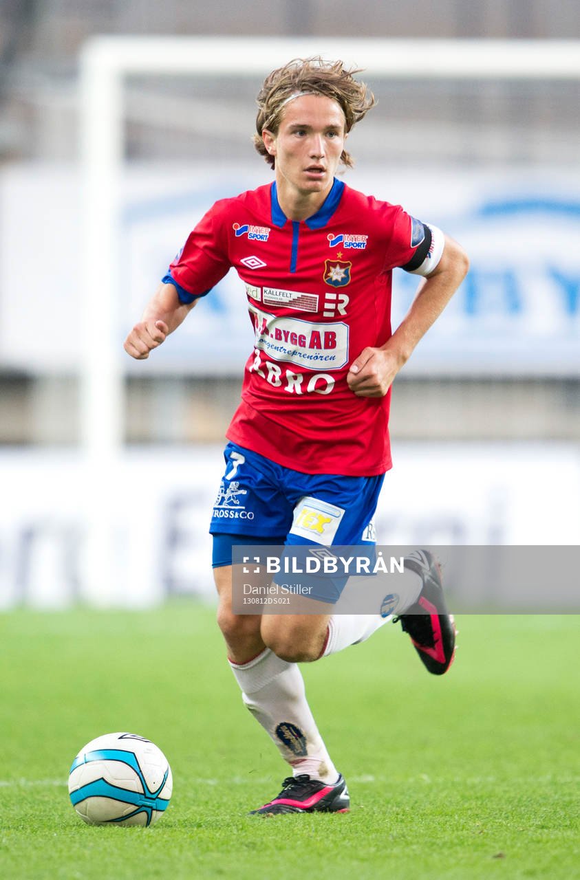 Örgrytes Jakob Lindström i fotbollsmatchen mellan