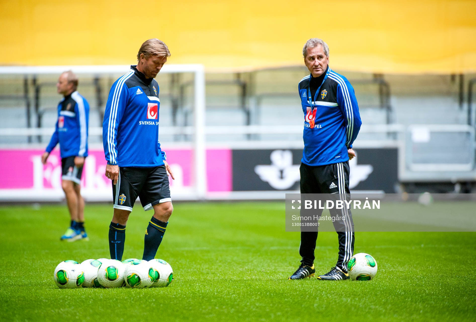 Marcus Allbäck, Team Manager Sverige och Erik Hamren,