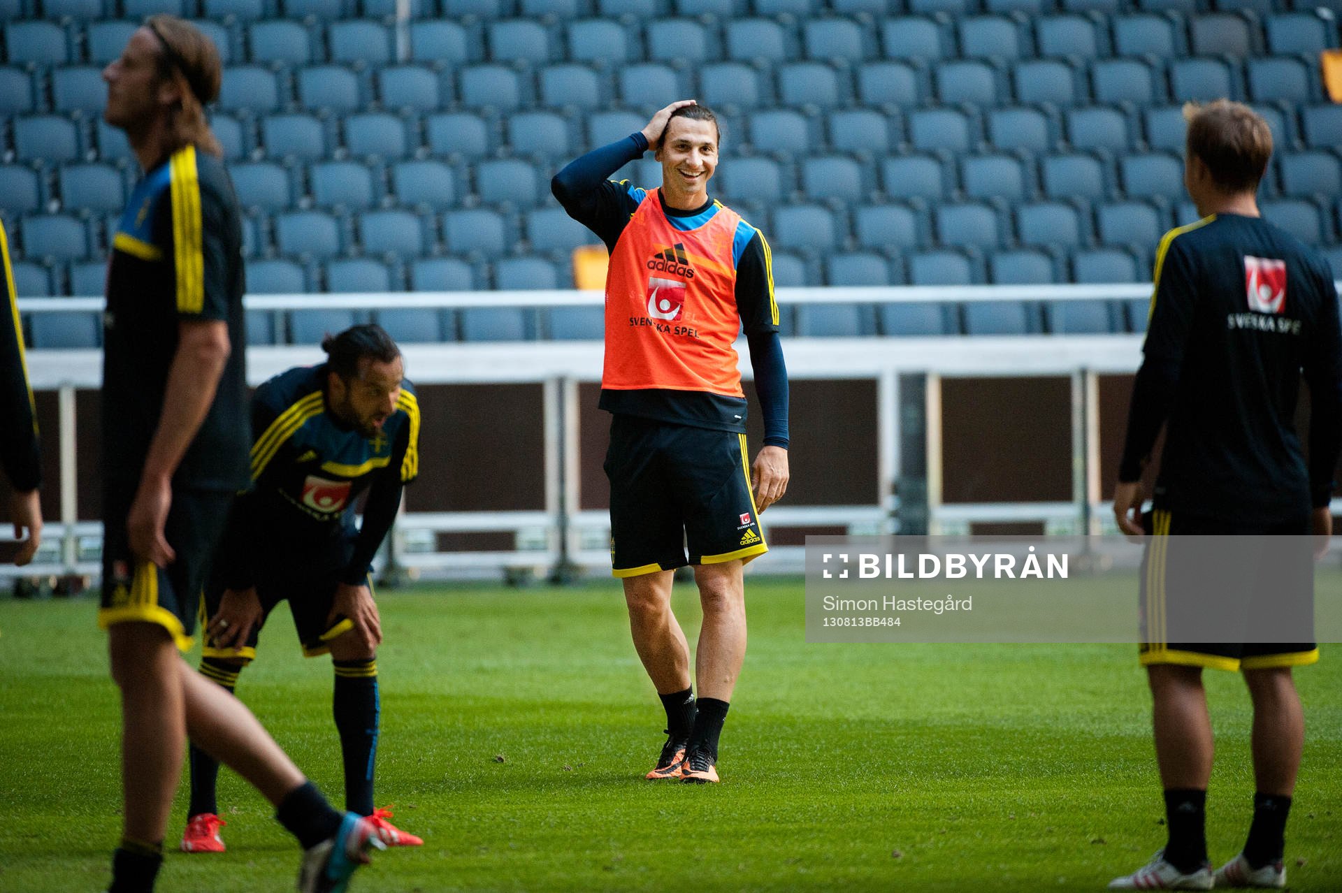 Zlatan Ibrahimovic skrattar