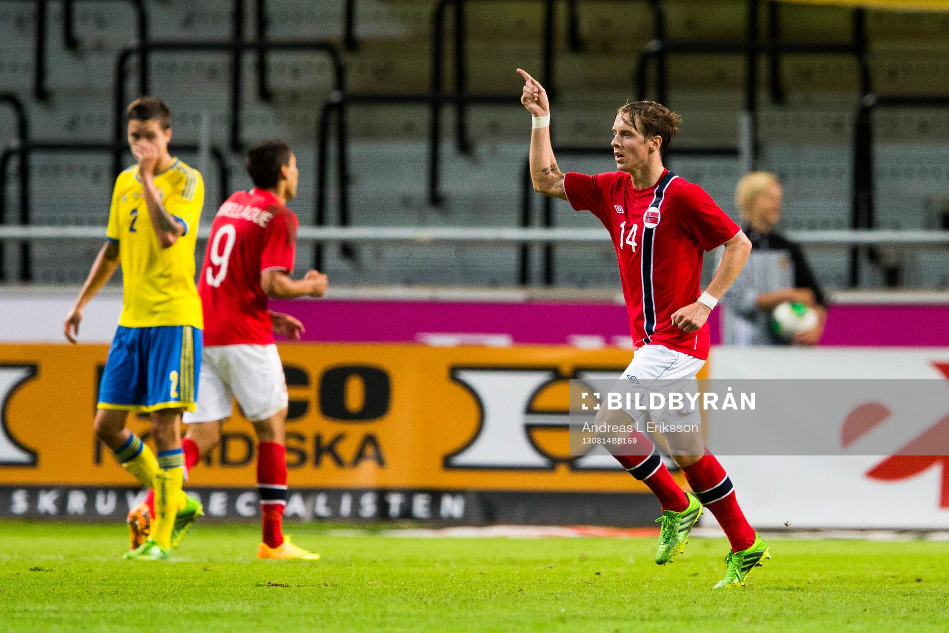 Norges Stefan Johansen jublar