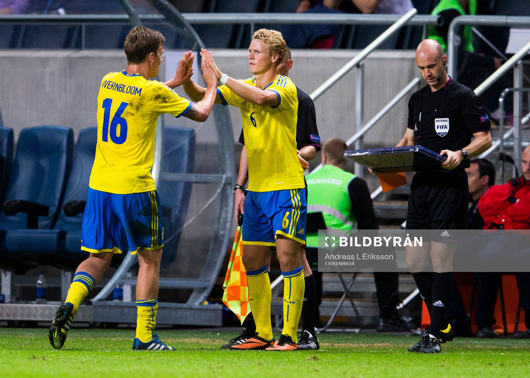 Sveriges Pontus Wernbloom byter med landslagsdebutanten