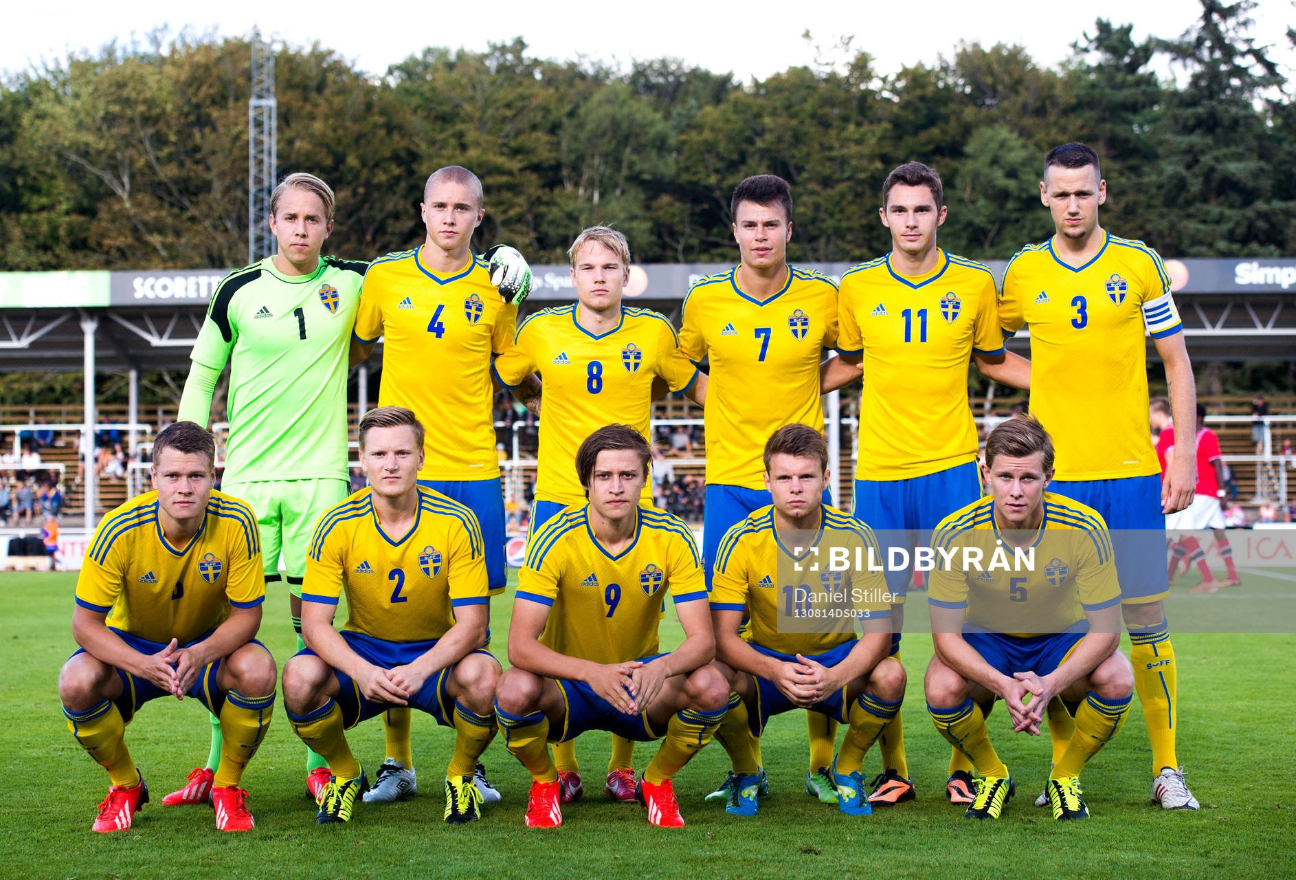 målvakt Patrik Carlgren, Sebastian Holmén, Oscar Lewicki,