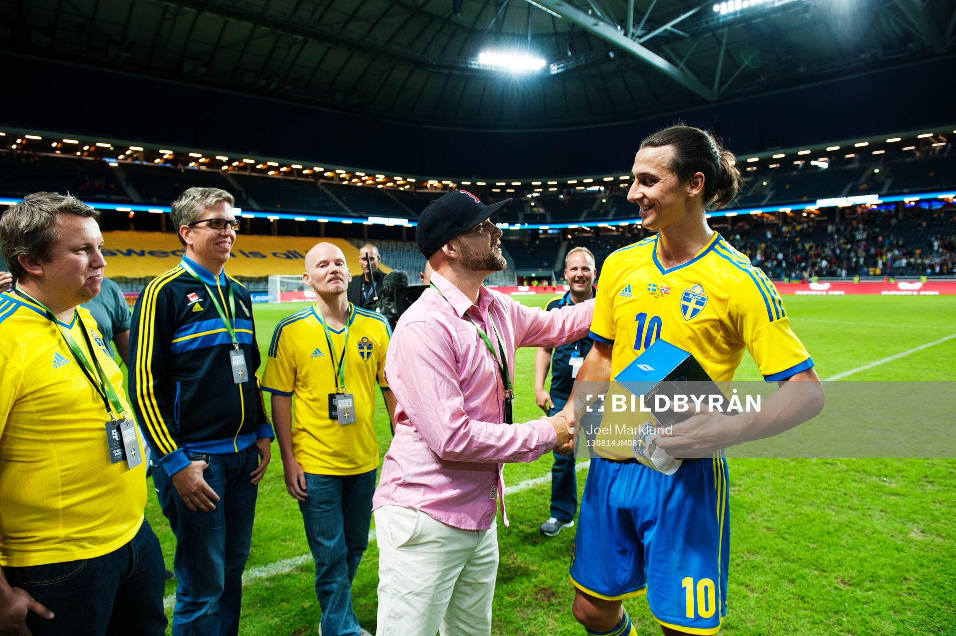 Sveriges Zlatan Ibrahimovic får pris som matchens lirare
