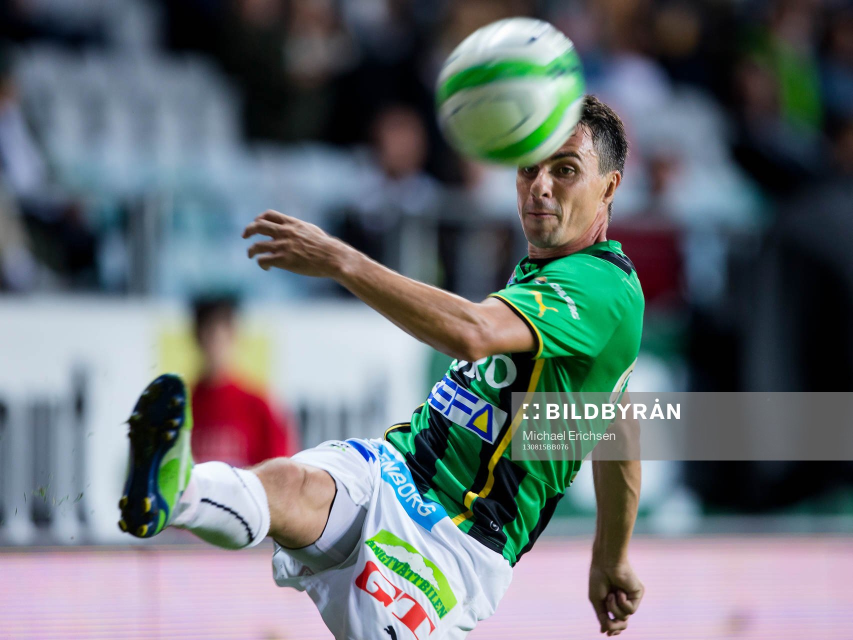 GAIS Daniel Mendes under fotbollsmatchen i Superettan mellan GAIS - Ängelholm den 15 augusti 2013 i Göteborg.