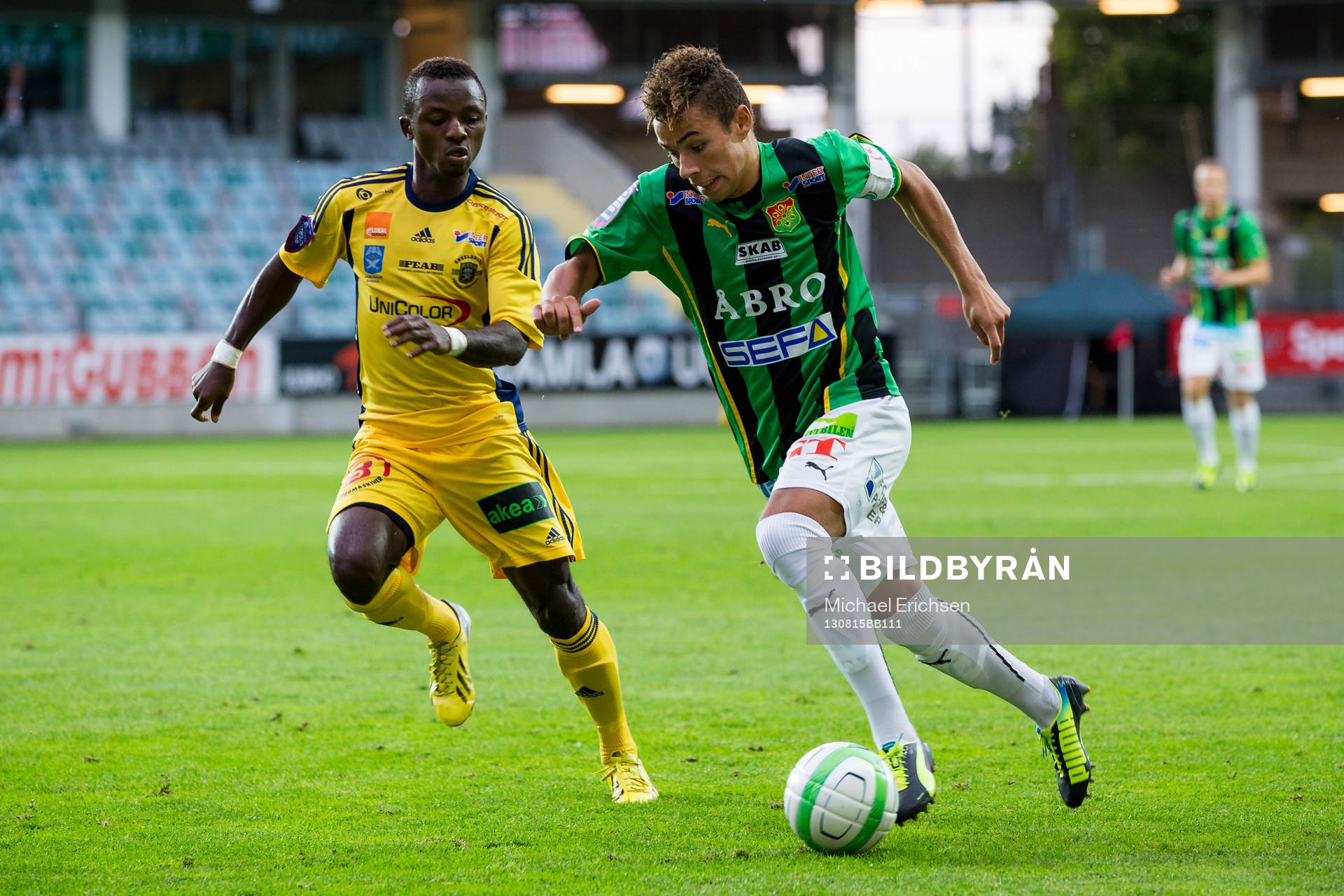 GAIS Malkolm Moenza mot Ängelholms Samuel Monday