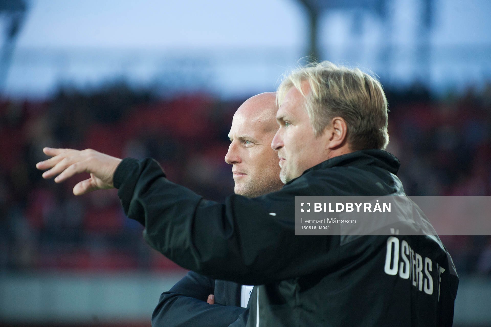 Andreas Thomsson och Jörgen Pettersson, tränare, Öster