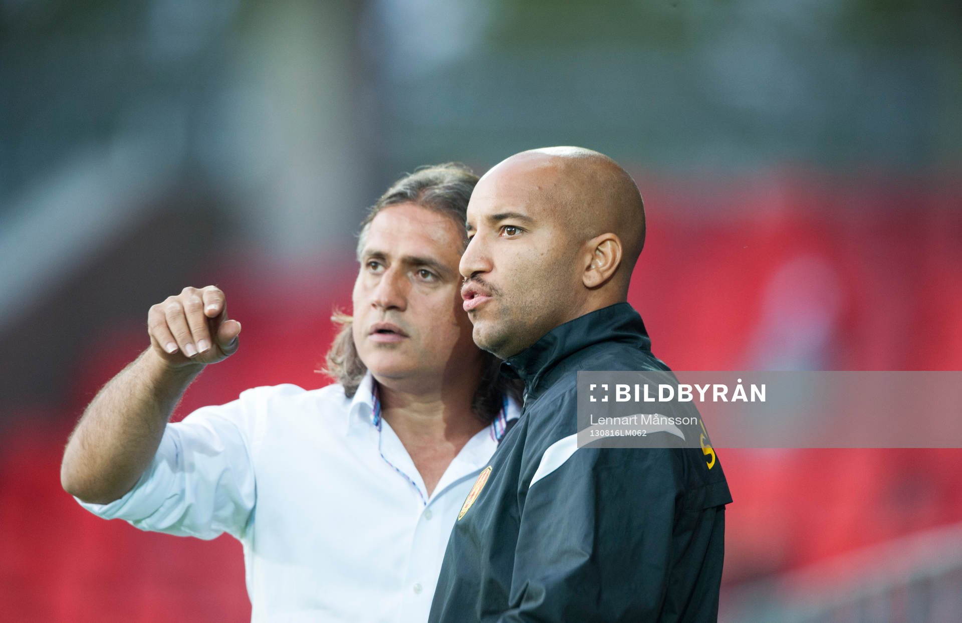 Özcan Melkemichel och Kleber Saarenpää, tränare,