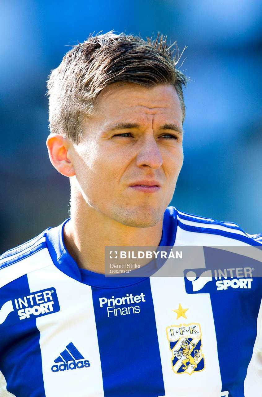 Lasse Vibe innan matchen mellan IFK Göteborg och Elfsborg