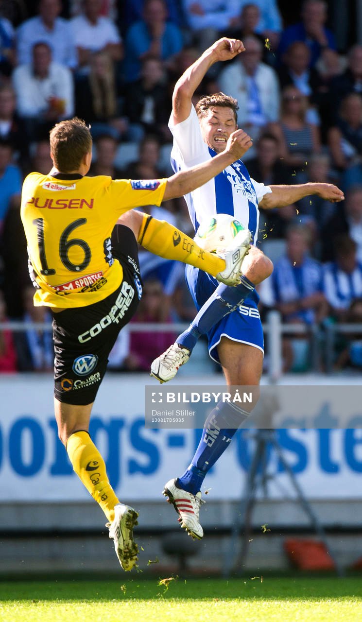 IFK Göteborgs Philip Haglund i duell mot Elfsborgs Viktor