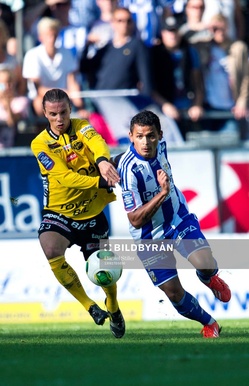 Elfsborgs Niklas Hult och IFK Göteborgs Daniel Sobralense
