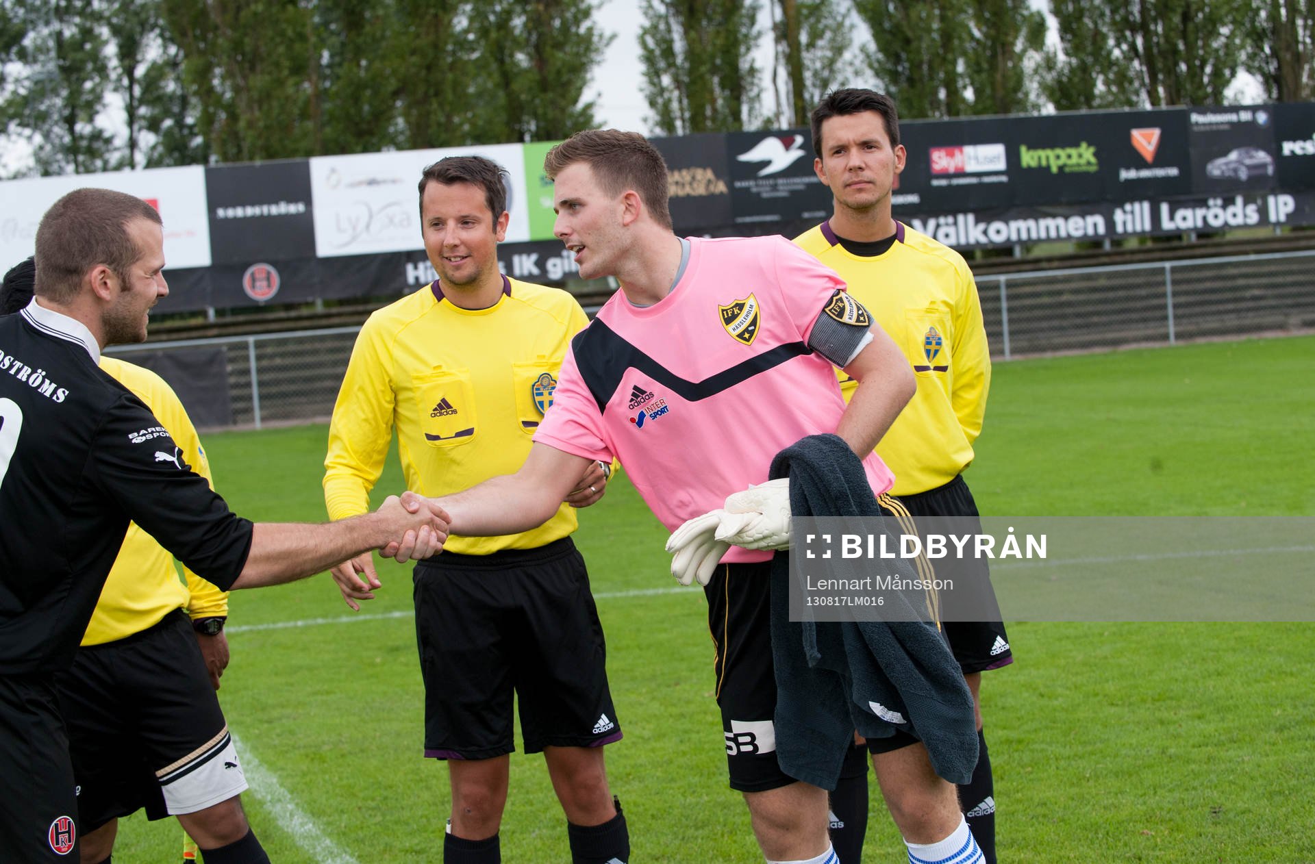 Lagkaptenerna Johan Gudiol, Hittarp och Calle Lindell,