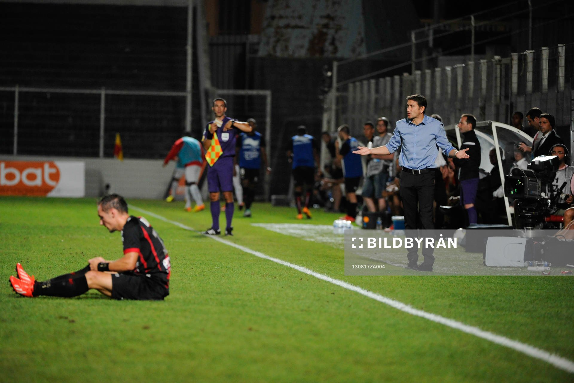  Fotboll, Franska ligan, Nice - Rennes: Philippe Montanier - 17.08.2013 - Nice / Rennes - 2 eme journee de Ligue 1 -