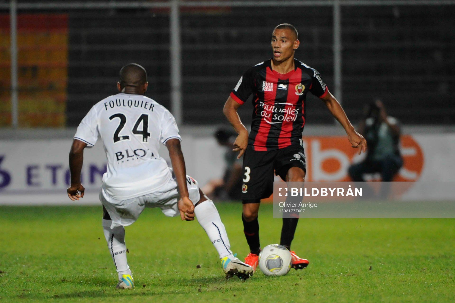  Fotboll, Franska ligan, Nice - Rennes: Timothee Kolodziejczak - 17.08.2013 - Nice / Rennes - 2 eme journee de Ligue 1 -