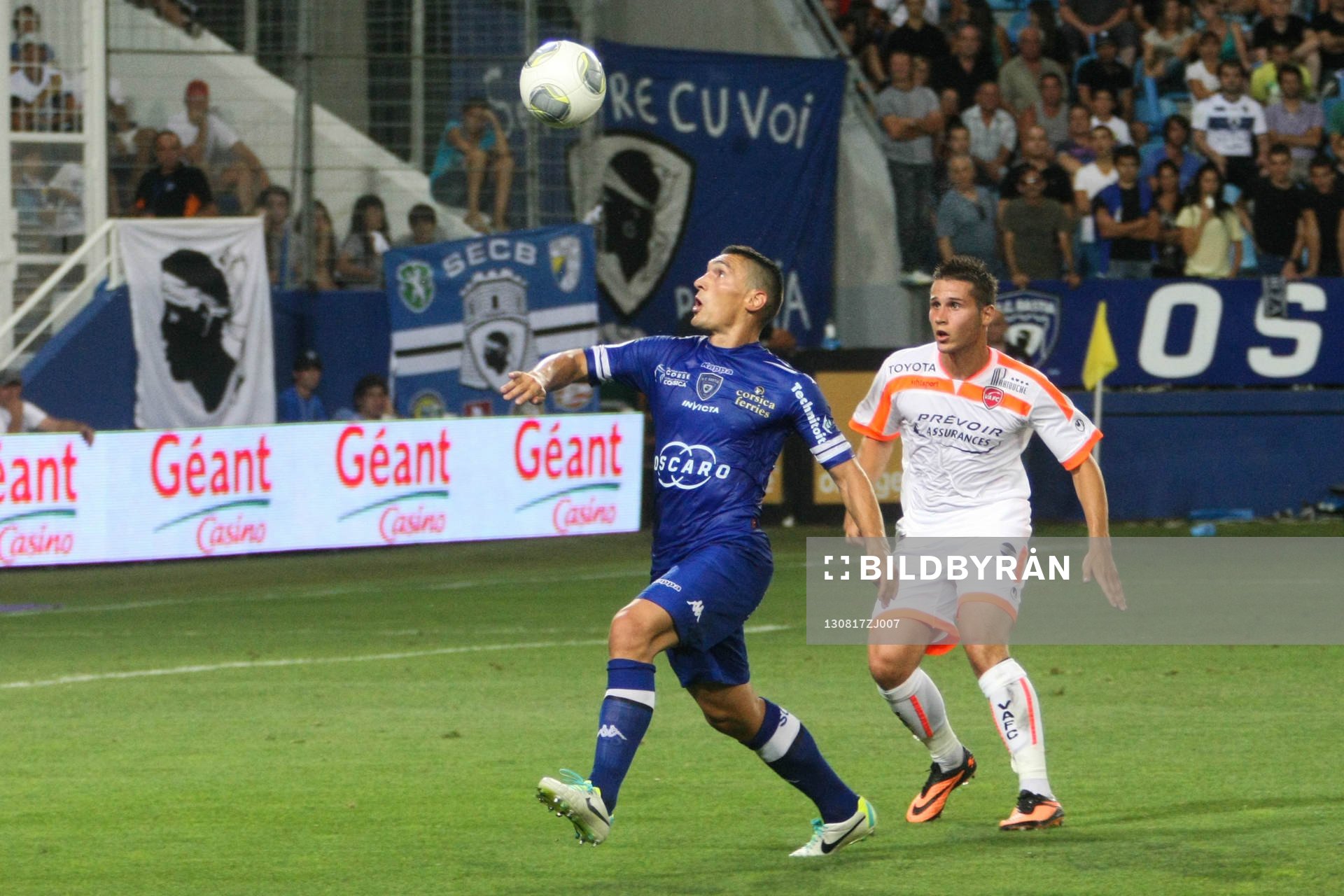  Fotboll, Franska ligan, Bastia - Valenciennes: Claudio KESERU - 17.08.2013 - Bastia / Valenciennes - 2 eme journee de Ligue 1 -